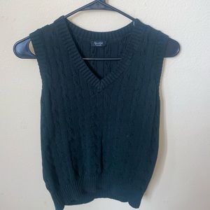 Brady Melville sweater vest dark forest green